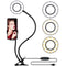 Apexel Selfie Ring Light with 24" Gooseneck Stand Cell Phone Holder