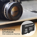 Patriot 16GB LX Series UHS-I microSDHC Memory Card