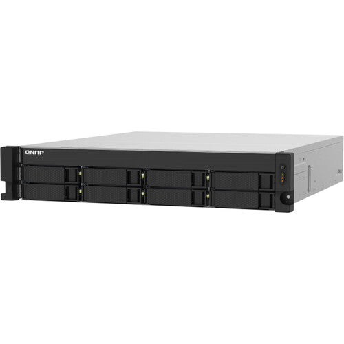 QNAP Qnap 2U 8-Bay Arm-Based 2.5G 10G Nas, Quad Core 1.7Ghz, 4Gb Ddr3 Ram, 2 X 10Gbe Sfp+, 2 X 2.5Gbe, Re