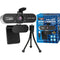 Vidpro Full HD Webcam Kit with Built-In Microphone and Mini Tripod