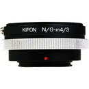 KIPON Lens Mount Adapter for Nikon F-Mount, G-Type Lens to Micro Four Thirds Camera