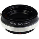 KIPON Lens Mount Adapter for Nikon F-Mount, G-Type Lens to Micro Four Thirds Camera