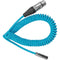 Kondor Blue Coiled Mini-XLR to XLR Cable for Canon C70 & BMPCC 4K/6K (12 to 24")