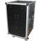ProX 16U Vertical Amp/Rack, 24" Deep  4 Casters with Side Table