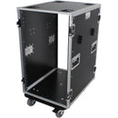 ProX 18U Vertical Amp/Rack, 24" Deep, 4 Casters