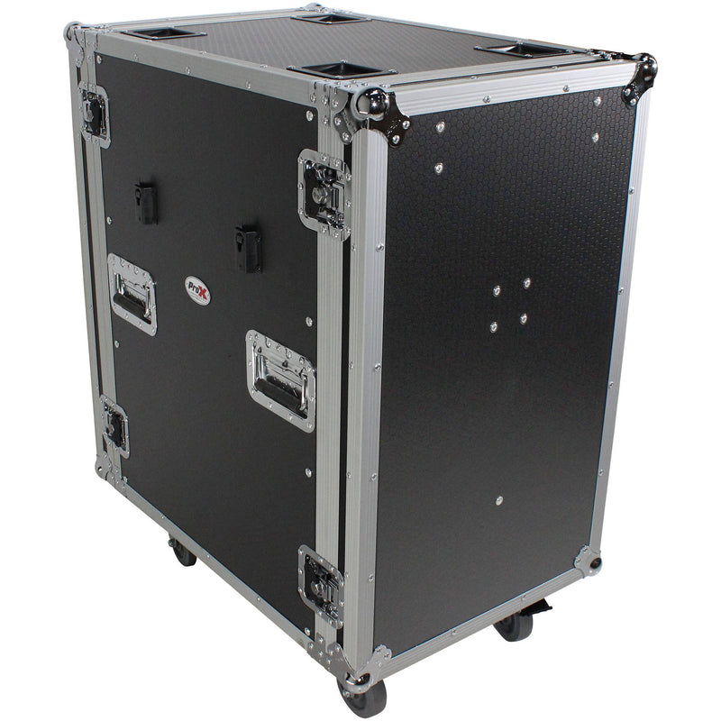 ProX 18U Vertical Amp/Rack, 24" Deep, 4 Casters