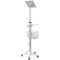 CTA Digital Medical Mobile Floor Stand with VESA Plate and Paragon Enclosure for Tablets (White)