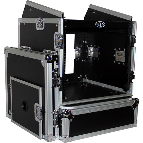 ProX 10U Vertical Rack x 10U Top Mixer DJ Combo Flight Case