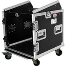 ProX 10U Vertical Rack x 10U Top Mixer DJ Combo Flight Case