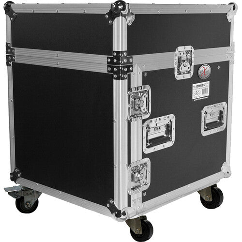 ProX 10U Vertical Rack x 10U Top Mixer DJ Combo Flight Case