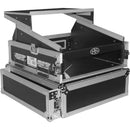 ProX 2U Vertical Rack x 10U Top Mixer DJ Combo Flight Case with Laptop Shelf