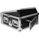 ProX 4U Vertical Rack x 10U Top Mixer DJ Combo Flight Case