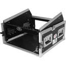 ProX 4U Vertical Rack x 10U Top Mixer DJ Combo Flight Case