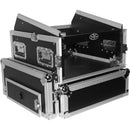ProX 4U Vertical Rack x 10U Top Mixer DJ Combo Flight Case