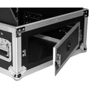 ProX 6U Vertcal Rack x 10U Top Mixer DJ Combo Flight Case with Laptop Shelf