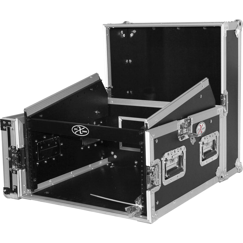 ProX 6U Vertical Rack x 10U Top Mixer DJ Combo Flight Case