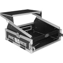 ProX 2U Vertical Rack x 10U Top Mixer DJ Combo Flight Case with Laptop Shelf