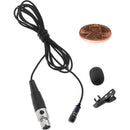 Polsen Cardioid Lavalier Microphone with TA4F Connector for Shure Transmitters