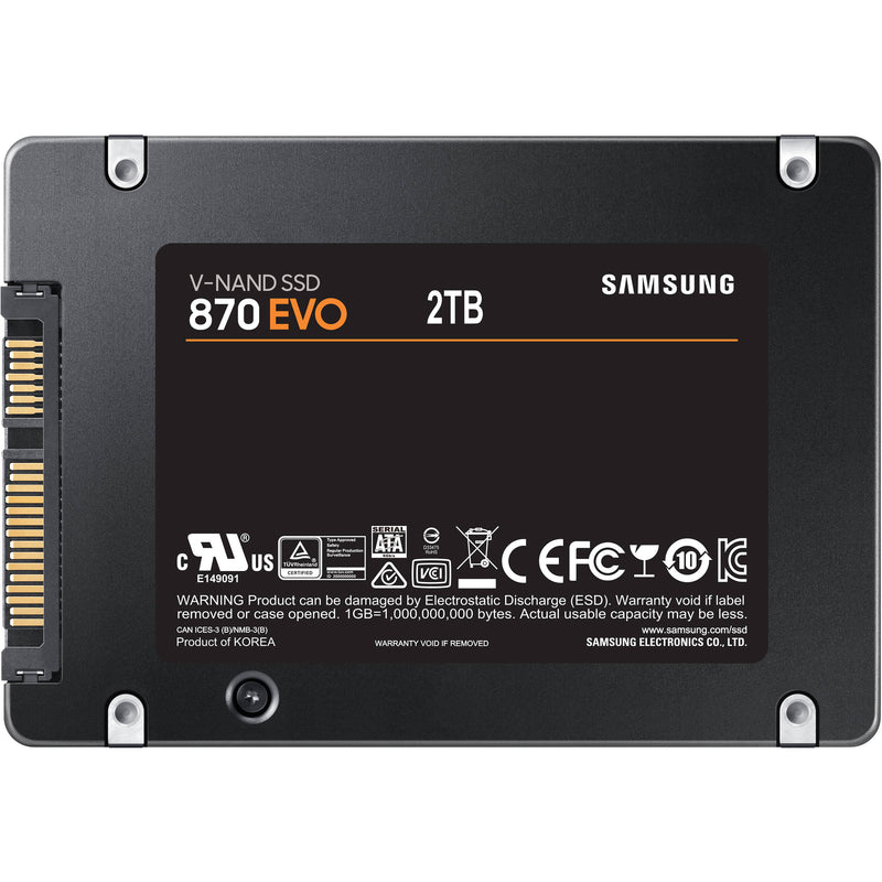 Samsung 2TB 870 EVO SATA III 2.5" Internal SSD