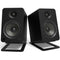 Kanto Living Tilted Desktop Speaker Stands (Black)