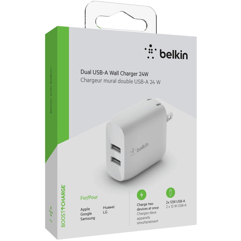 Belkin Boost Charge 24W Dual USB Type-A Wall Charger