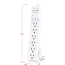 CyberPower B615 6-Outlet Essential Surge Protector (White)