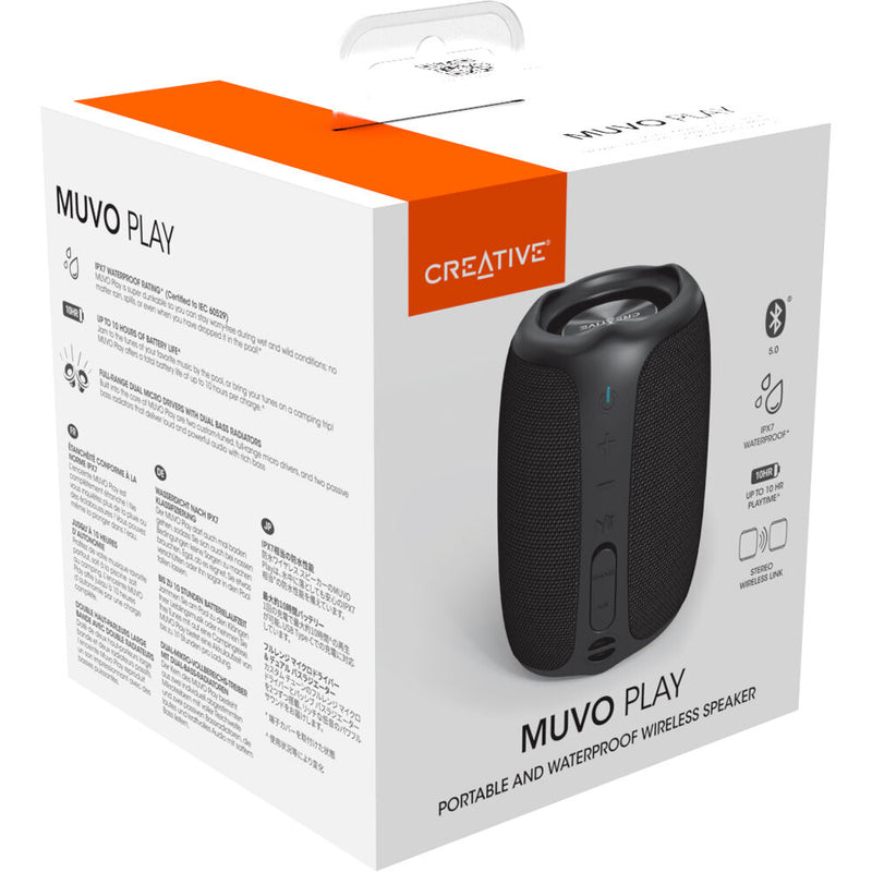 Creative Labs MUVO Play Portable Bluetooth Speaker (Black)