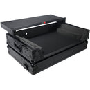 ProX Flight Case with Laptop Shelf, 1 RU Rackspace & Wheels for RANE ONE (Black on Black)