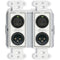 RDL 4 x 2 Wall-Mounted Bi-Directional Mic/Line Dante Interface (2 XLR IN/OUT-2 INPUTS IN REAR) (White))