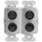 RDL 4 x 2 Wall-Mounted Bi-Directional Mic/Line Dante Interface (2 XLR IN/OUT-2 INPUTS IN REAR) (Stainles