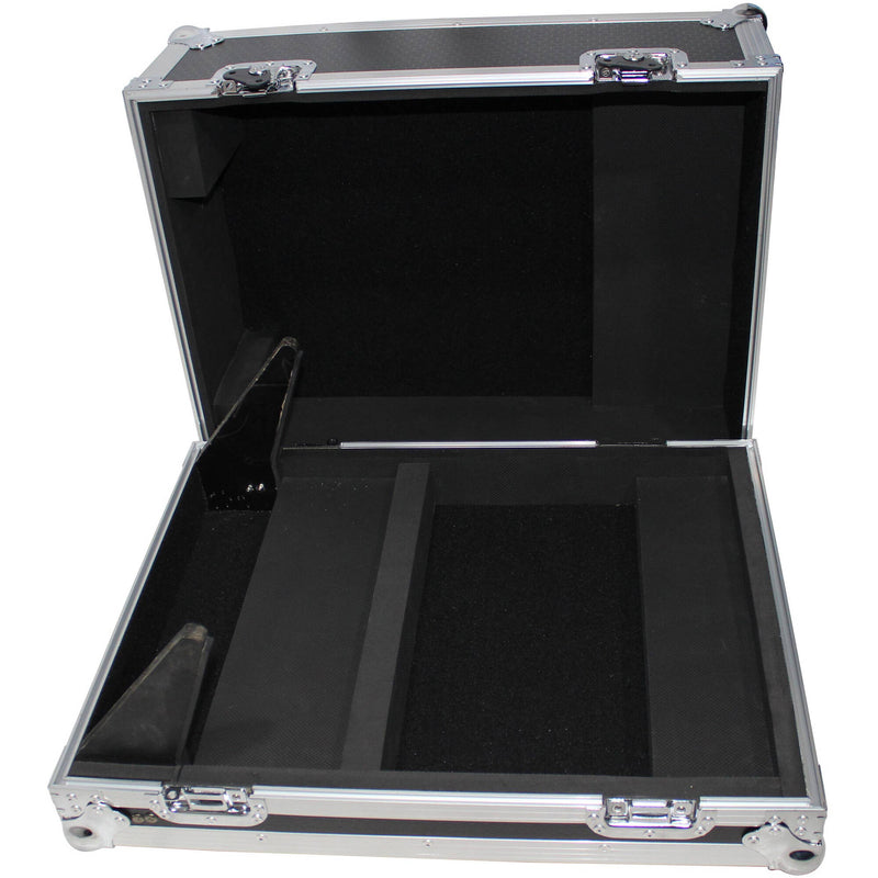 ProX Flight Hard Road Mixer Case for Allen and Heath QU-16 (Silver on Black)