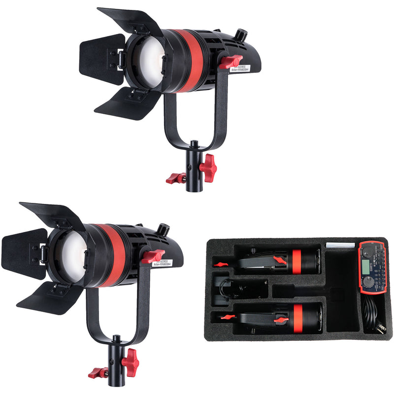 CAME-TV Q-55W Boltzen 55W Mark II High Output Daylight Fresnel 2-Light Kit