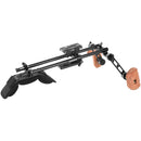 CAMVATE Shoulder Mount Rig with QR Baseplate & Dual Wooden Handgrips