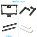 CAMVATE Director's Monitor Cage Kit with Dual Handgrips for 5 or 5.5" Monitor