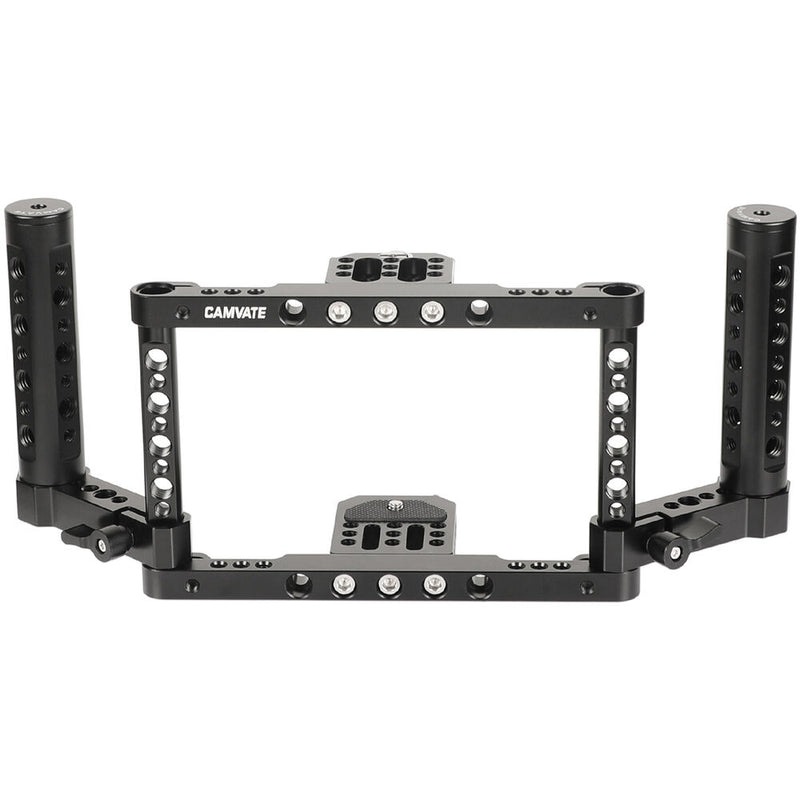CAMVATE Director's Monitor Cage Kit with Dual Handgrips for 5 or 5.5" Monitor