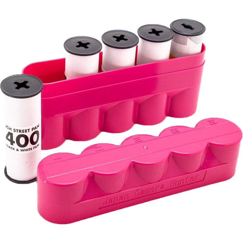 Japan Camera Hunter 120 Film Hard Case (Pink, Holds 5 Rolls)