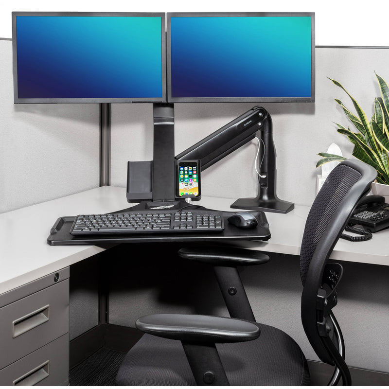 Gabor Dual-Monitor Sit/Stand Desktop Mount