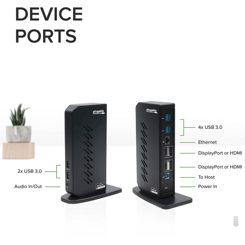 Plugable USB 3.1 Gen 1 Dual 4K Docking Station