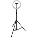 Gator 10" LED Ring Light with Stand and Phone Holder