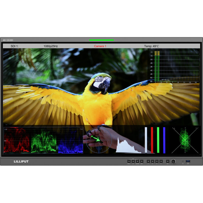 Lilliput 31.5" 12G-SDI/HDMI Broadcast Studio Monitor (Gold&Acirc;&nbsp;Mount)