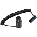 Cable Techniques Low-Profile XLR3F to TA3M Coiled Cable for Canon EOS C70 and Blackmagic Pocket Cinema (8 to 15")