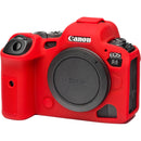 easyCover Silicone Protection Cover for Canon R5 & R6 (Red)