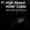 ZILR Hyper-Thin High-Speed Micro-HDMI to HDMI Cable with Ethernet (3.3')