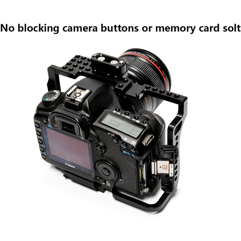 LanParte Universal Camera Cage with 501-Compatible QR Plate and Top Handle