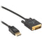 Pearstone DisplayPort Male to DVI-D Male Single-Link Cable (6')