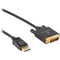 Pearstone DisplayPort Male to DVI-D Male Single-Link Cable (15')