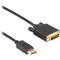 Pearstone DisplayPort Male to DVI-D Male Single-Link Cable (15')
