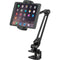 K&M 19805 Smartphone and Tablet Clamp-On Holder with Flexible Arm (Black)