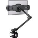 K&M 19805 Smartphone and Tablet Clamp-On Holder with Flexible Arm (Black)