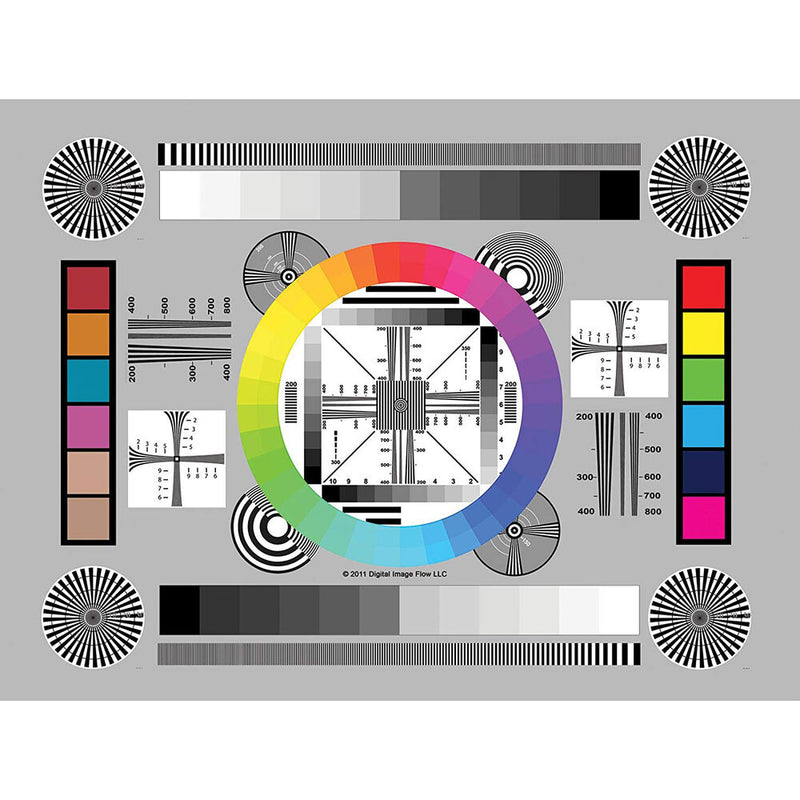 DGK Color Tools High-Resolution Chrome SD Professional Lens Test Chart (8.5 x 11", 3-Pack)